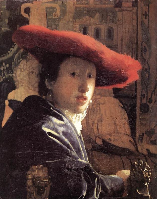 Jan Vermeer Girl with Red Hat Germany oil painting art